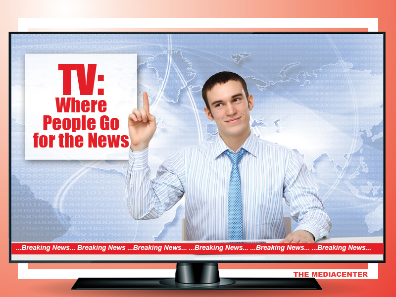 TV: WHERE PEOPLE GO FOR THE NEWS